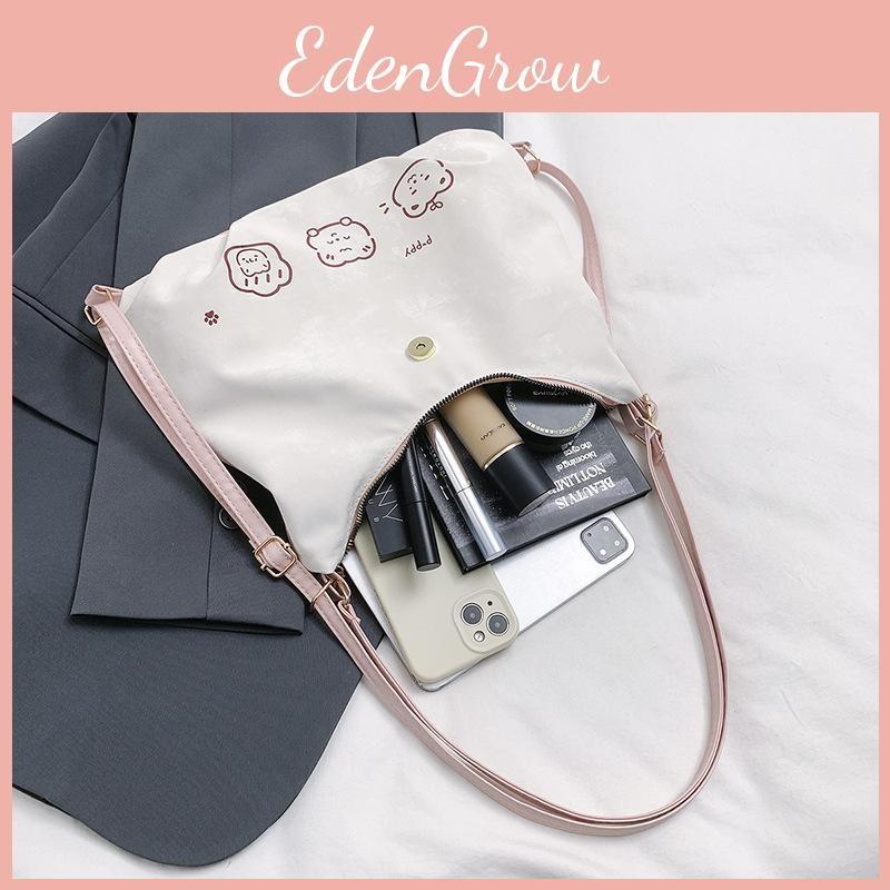 Single Bear Pattern Shoulder Underarm Bag Large Capacity Handbag Backpack Gift