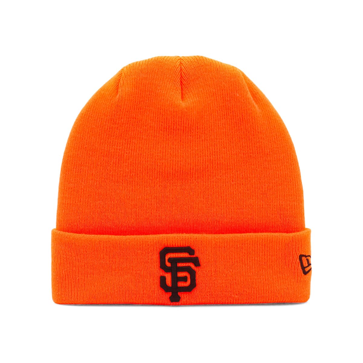 New Era MLB SF Неоново-оранжевая Свободная Базовая Вязаная Шапка-бини SAFGIA NORA