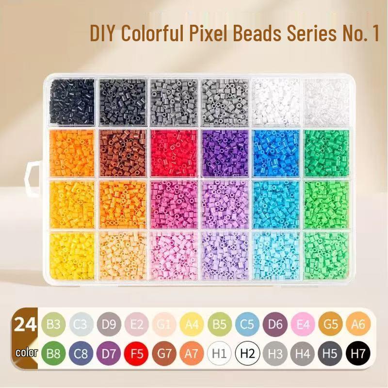 264-Color Fusion Perler Beads DIY Set: Complete Spectrum Educational Puzzle Toy, Individually Packaged