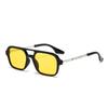 Vintage Metal Frame Square Sunglasses For Women Men Brand Black Rectangle Cool Sunglasses Polygon Sun Glasses For Male Female