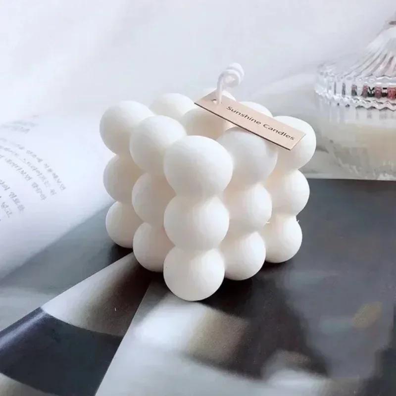 Large Silicone Magic Cube DIY Handmade Silicone Mold Making Christmas Candle Mold Wax Plaster Candle Accessories Gift Cake