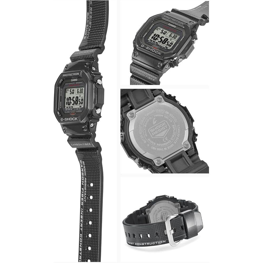 Casio G-Shock GW-S5600U-1JF Men's Watch Black Carbon Fiber Insert Solar Radio Controlled Titanium Parts