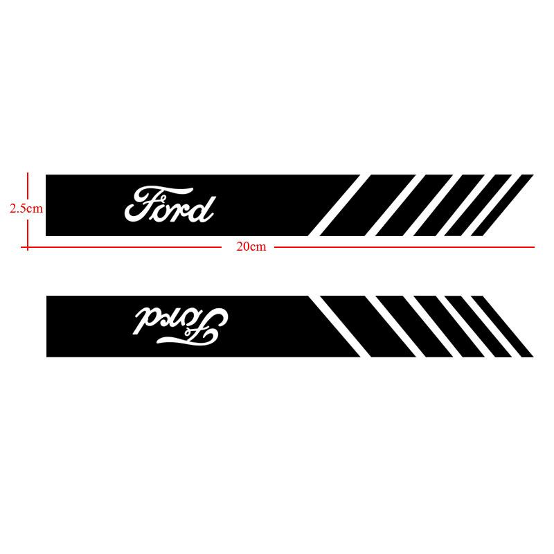 Avtomobilning orqa ko'rinish oynasi yon chizig'i stikeri, Ford Focus Mondeo MK1 MK2 MK4 MK3 Fiesta ST Line Kugo Transit Escape Fusion Explorer uchun avtomobil kuzovi