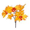 Autumns Velvety Touch Plant Collection Artificial Maples Leaf Pinecones Berries Cluster Long Time Fall Decors For Mantelpieces And Entryways