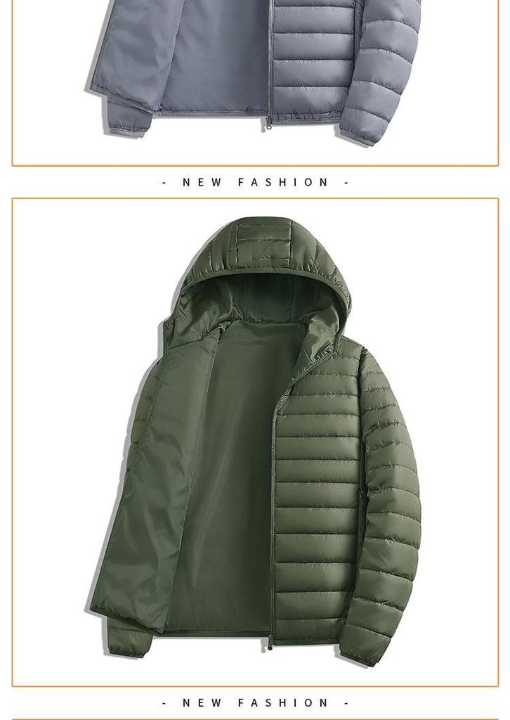 2025 Men's Warm Hooded Windproof Cotton Jacket - Autumn/Winter Casual Loose Fit