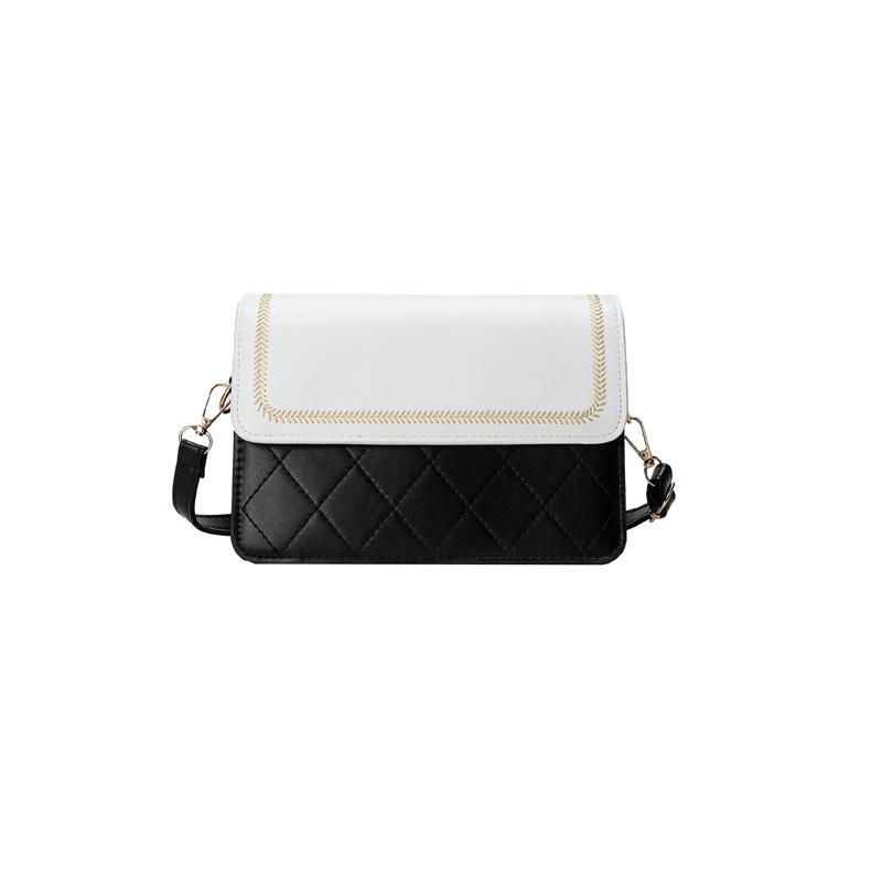 Fashion Texture Single Shoulder Messenger Bag Women's 2025 Spring New Versatile Ins Temperament Small Square Bag Simple
