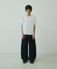 SIGNATURE Twist Curved Cotton Pants [Black]