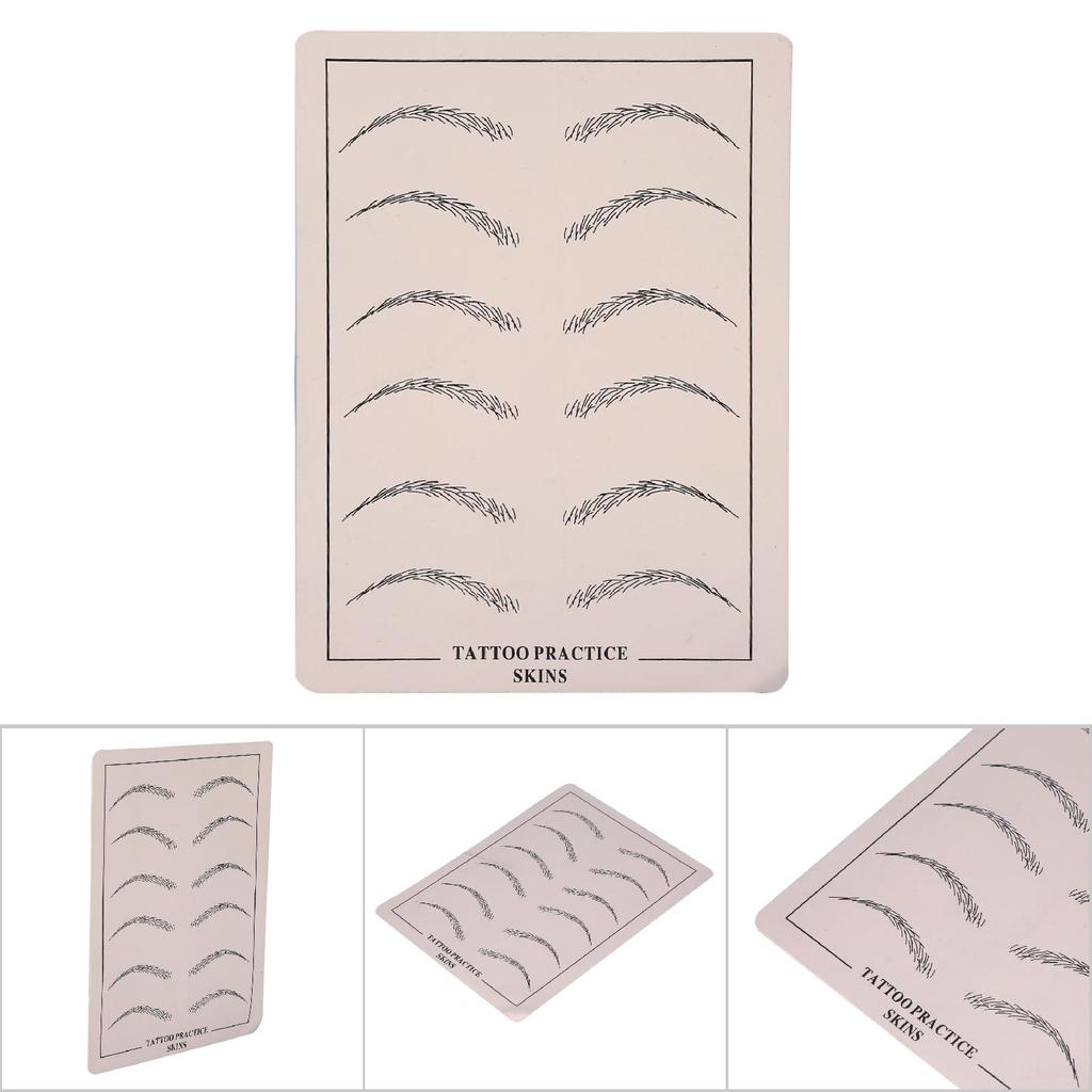 1Pc Tattoo Practice Permanent Makeup Cosmetic Microblading Eyebrow Training Silicone Fake Skin