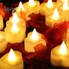 24 Stück LED-Teelichter, herzförmige, flammenlose, flackernde Kerzen, batteriebetriebene elektrische Teelichter für Valentinstag und Hochzeit