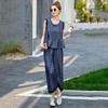 Stylish Summer 2025 Denim Jacket & Wide-Leg Pants Set