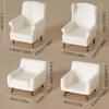 1/12 Dollhouse Mini White Sofa Model Dollhouse Simulation Furniture Decoration Dolls House Scene Ornament Pretend Play Toys