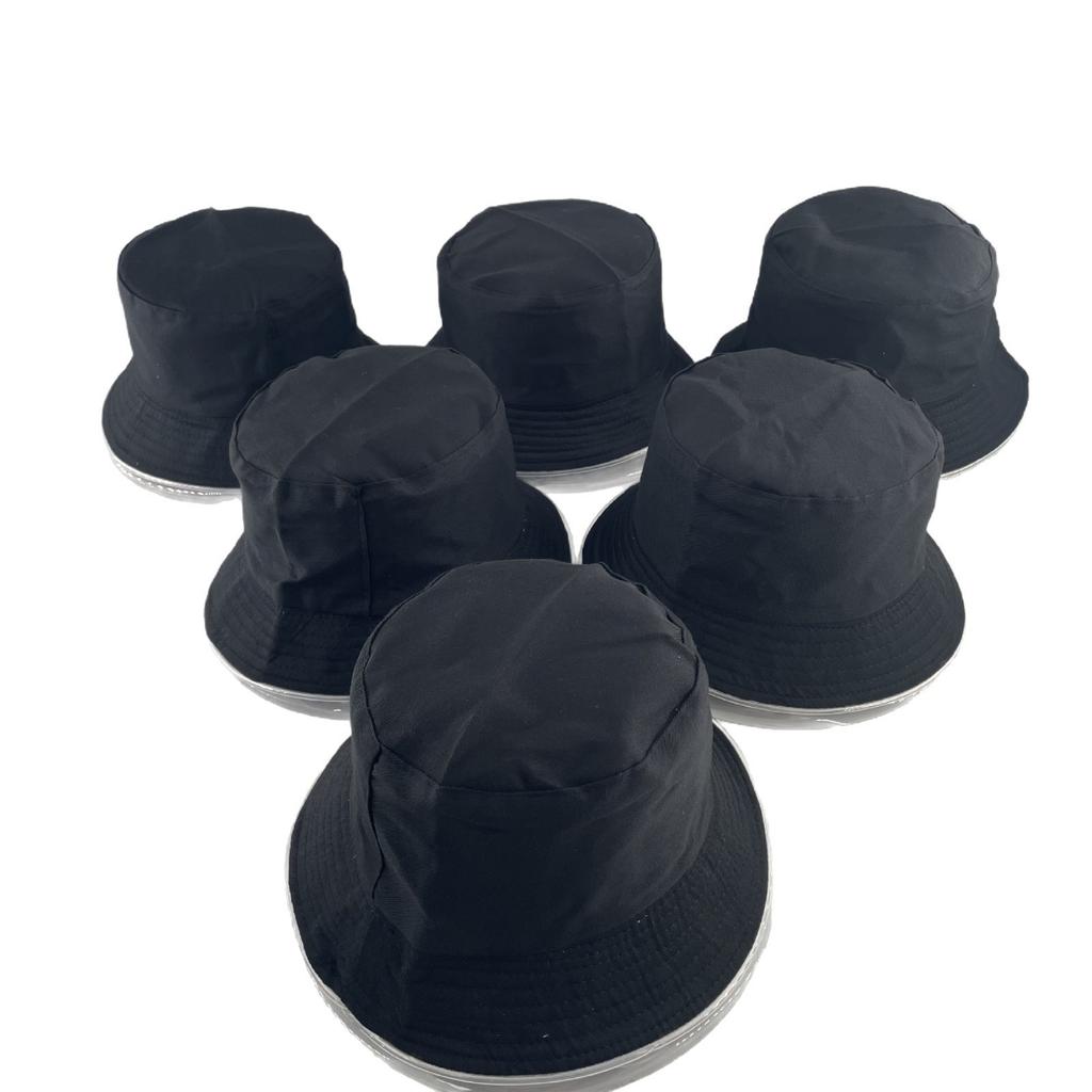Night Club Dancing Party Performance LED Luminous Bucket Hat Colorful Neon Light Fishermen Caps Man Woman Glow Party Decor