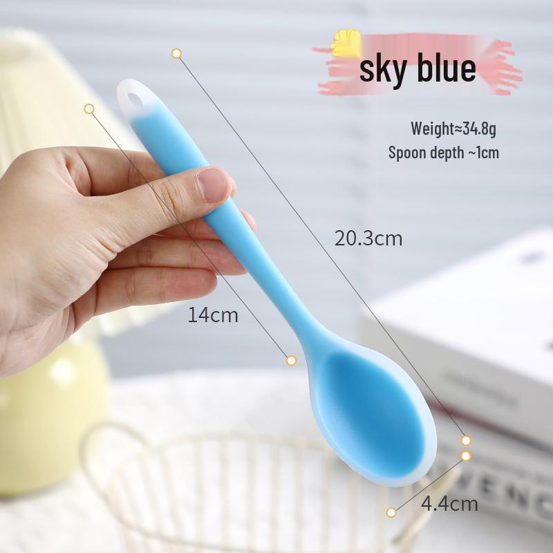 Food-Grade Silicone Spoon for Soup, Jam, and Stirring - Kid-Friendly