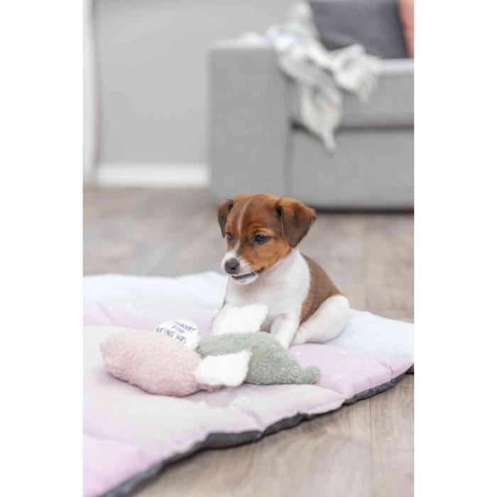 Jouet peluche - Trixie - Éléphant - Vert - 3 pièces - Doux et solide