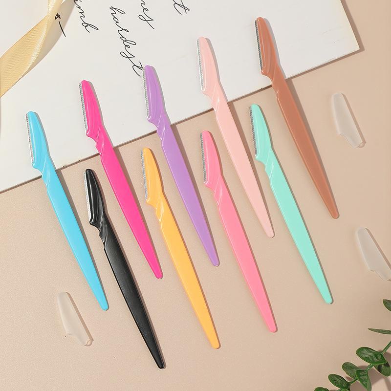 Eyebrow Trimmer Sharp Straight Handle Razor - Beauty Shaping Tool