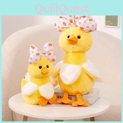 Entzückendes Bananen-Enten-Plüschkissen Weiche Fliege Küken-Spielzeug Perfektes Geburtstagsgeschenk