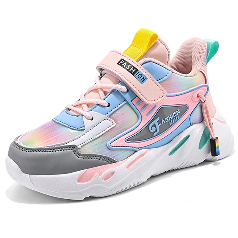 

Осенне-зимняя кожаная непромокаемая детская спортивная обувь на липучке для девочек из ЭВА 38 розовый