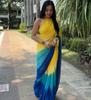 Trending Indian Ready To Wear Yellow Georgette Silk Saree