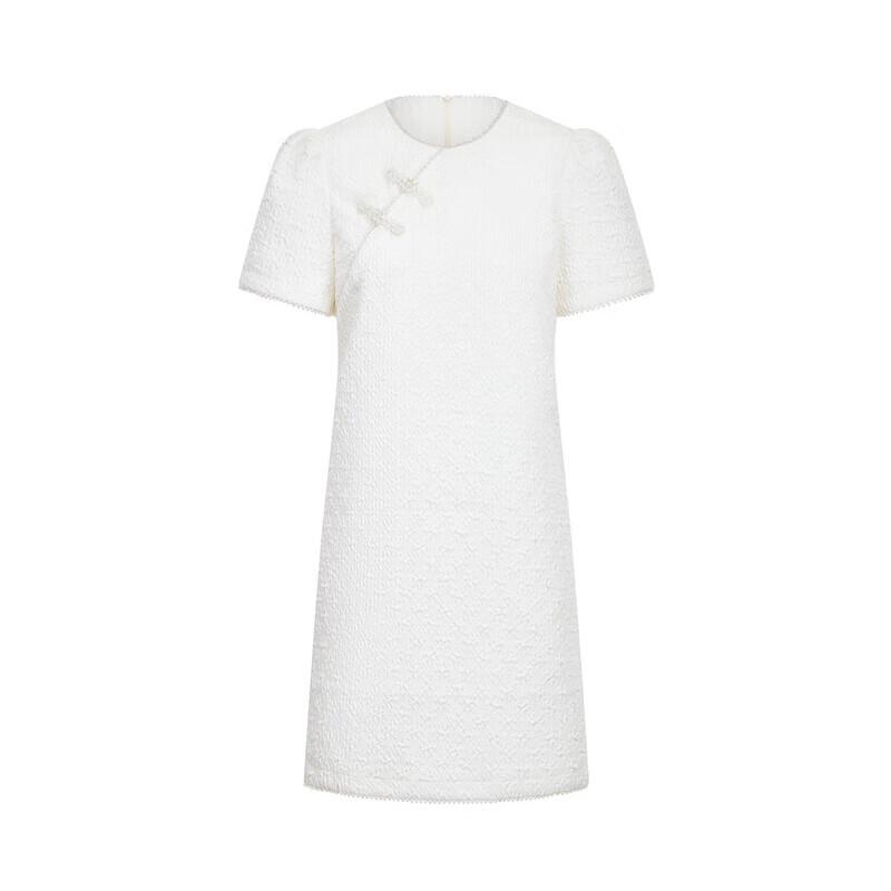 JZ ANNACO Modern Chinese Style Jacquard Midi Dress