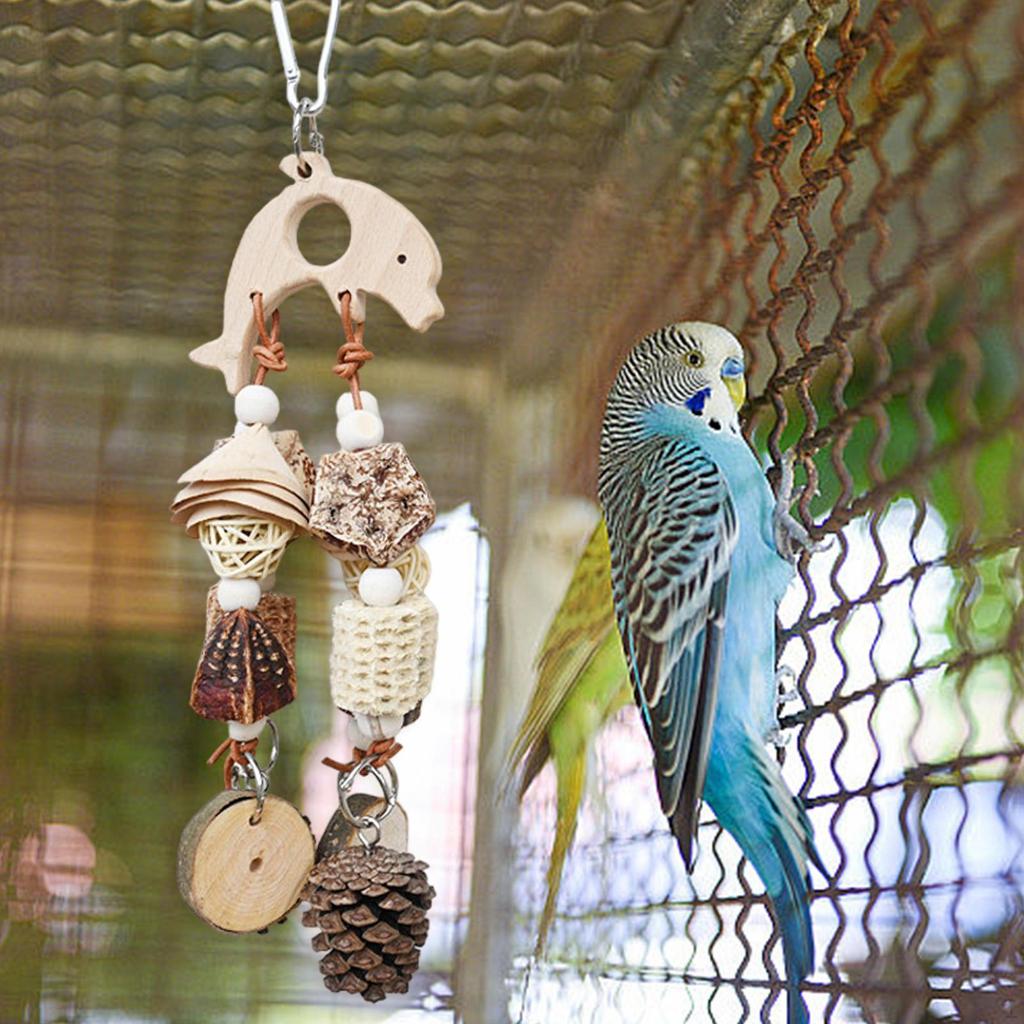 Hračka pro ptačí klec Procvičovací závěsné lano pro korely, andulky, malé papoušky