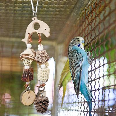 Bird Cage Toy Practicing Hanging Rope for Cockatiels Budgies Small Parakeets