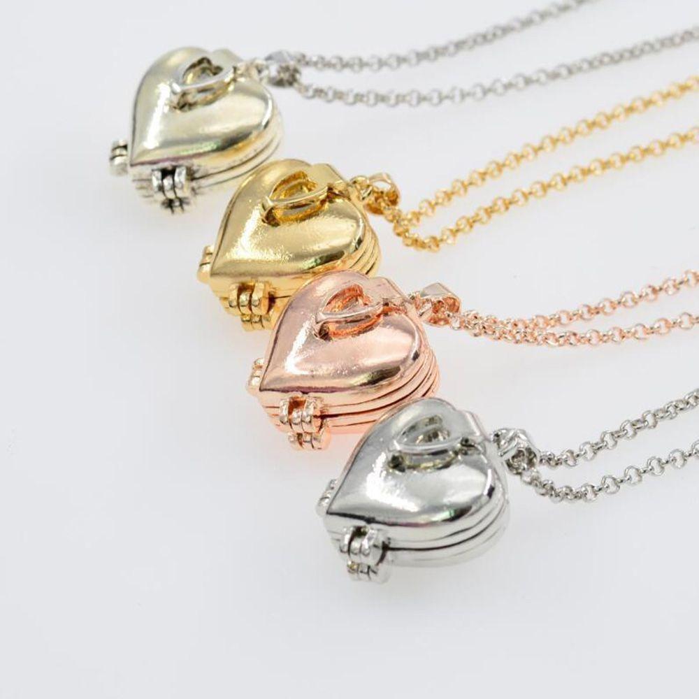 DIY Foto Medaillon 4-lagiger Anhänger Neue Halskette