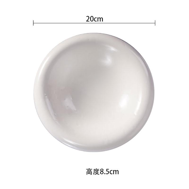 Vintage Ceramic Double-layer Plate Creative Dessert Dim Sum Plate Thick Soup Plate Snack Plates Artistic Conception Tableware