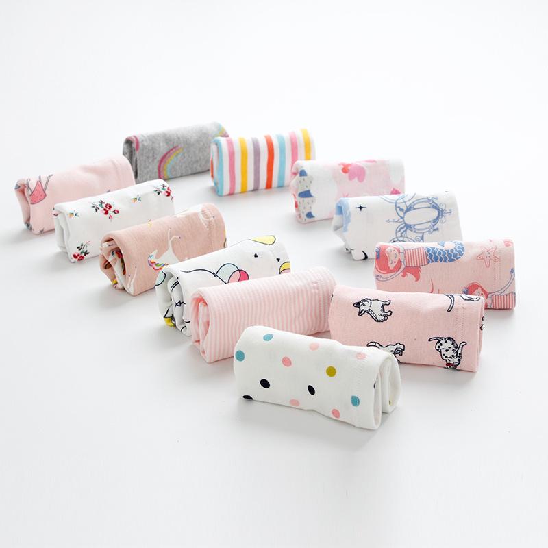 Girls' Pure Cotton Cartoon Boxer Briefs - Breathable School Shorts