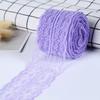 10Meters/Roll 43mm Lace Ribbon Handmade Material DIY Apparel Sewing Fabric Blue Purple Green Pink Red Black White Lace Trimming