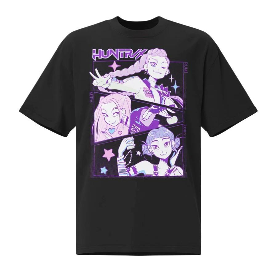 KPop Demon Hunters Huntrix Faded T-shirt L