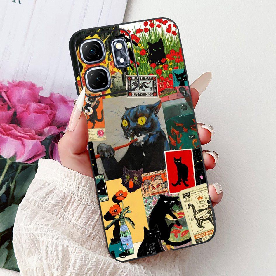 For Infinix Hot 50i Case X6531 New Fashion Flower Love Heart Pattern Soft Silicone Cover For Infinix Smart 9 Smart9 X6532 Bumper
