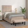 3142761 vidaXL Divan Bed with Mattress Black 90x200 Cm Faux Leather