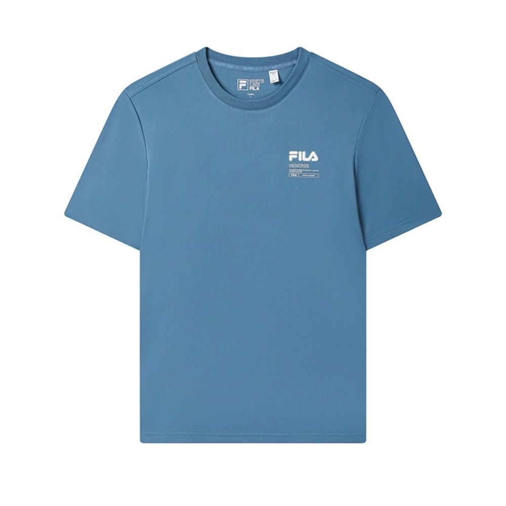 FILA Heritage Casual Daily Versatile Lightweight Breathable Embroidered Logo Short Sleeve T-Shirt Men Tops F11M538121FLB