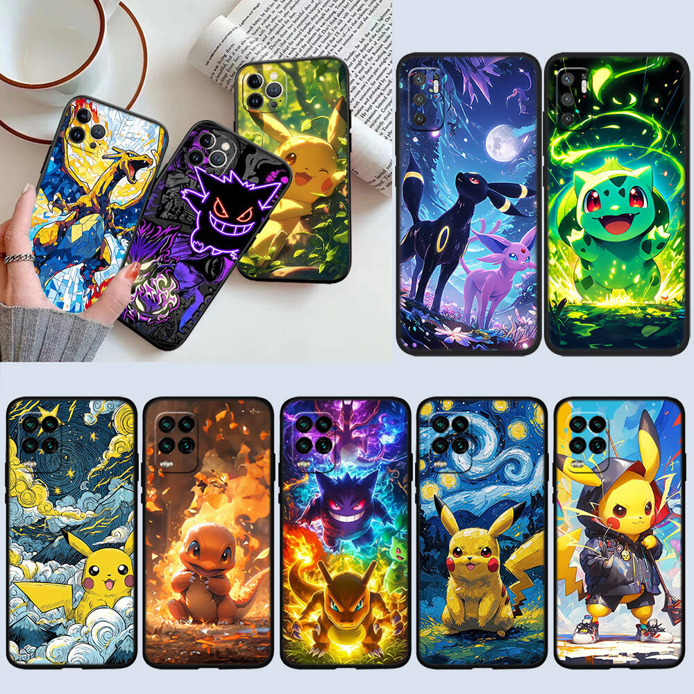 Cartoon Pokemon Phone Case for Motorola Edge 60 60s 70 G86 G56 G54 E14 G04S G45 G54 G64 X30 X40 X50 S30 S50 Pro Power Tylus