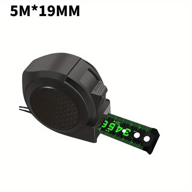

Лента из флуоресцентной стали. Высокоточная утолщенная самоблокирующаяся рулетка. Износостойкая рулетка с метрической шкалой. 5M x19mm чёрный