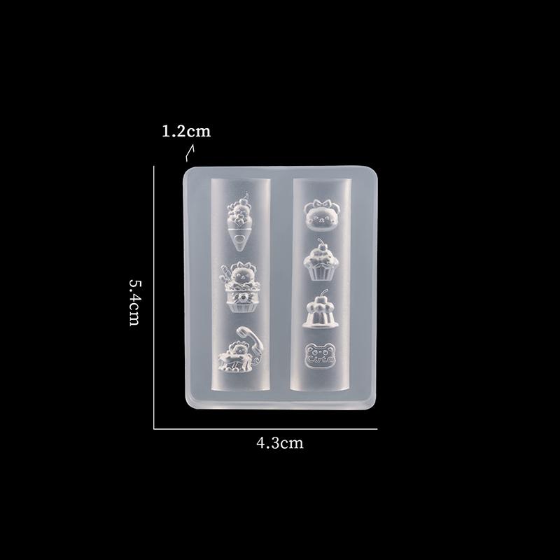 3D Bowknot Silicone Nail Mold Flower Petals Butterfly Heart Diy Design Manicure Template Carving Nail Art Stencil Tool
