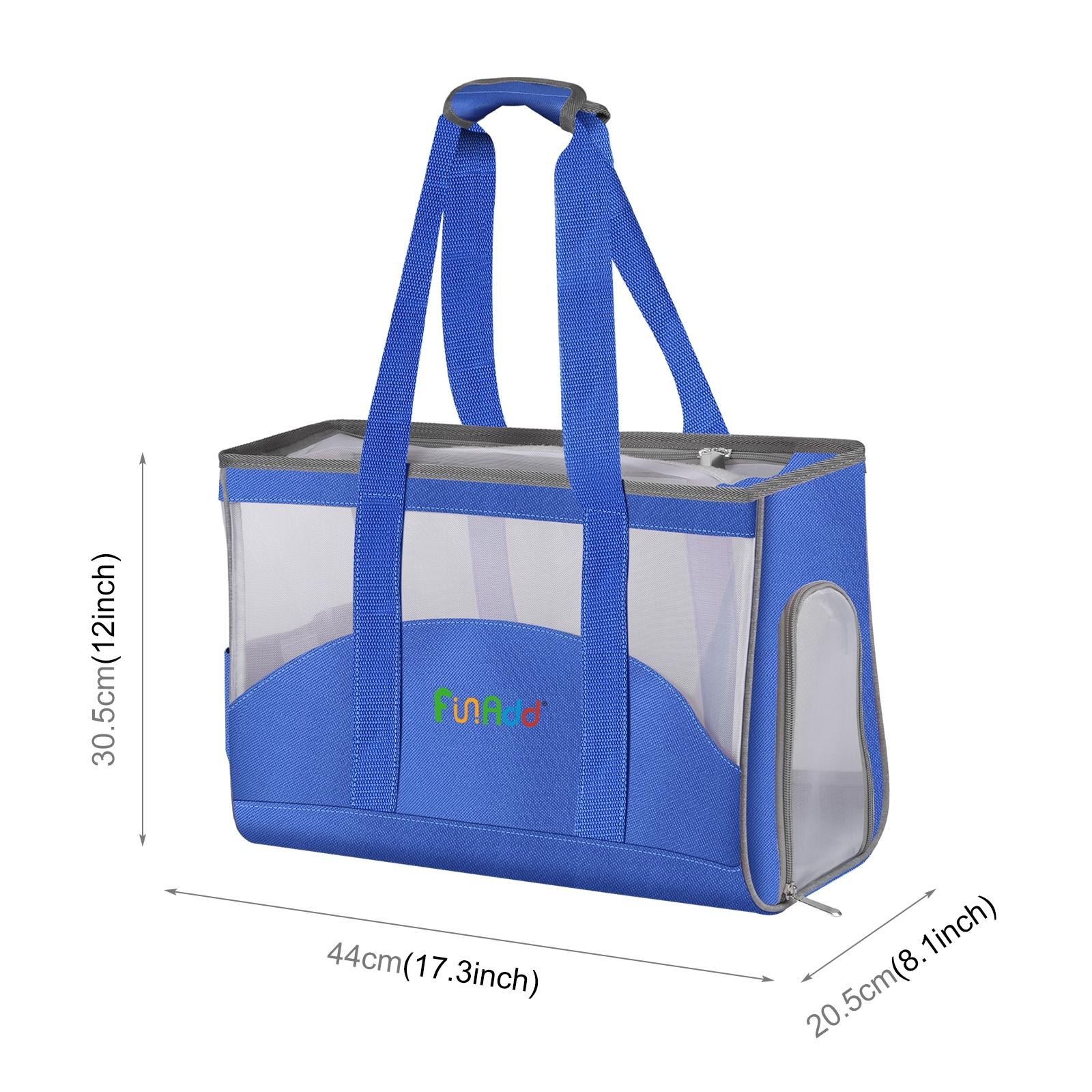 

FUNADD 44 x 30,5 x 20,5 см Портативная дышащая сумка для питомца, уличная наплечная сумка-тоут, сумка-кроссбоди, сумка для собаки, кошки синий
