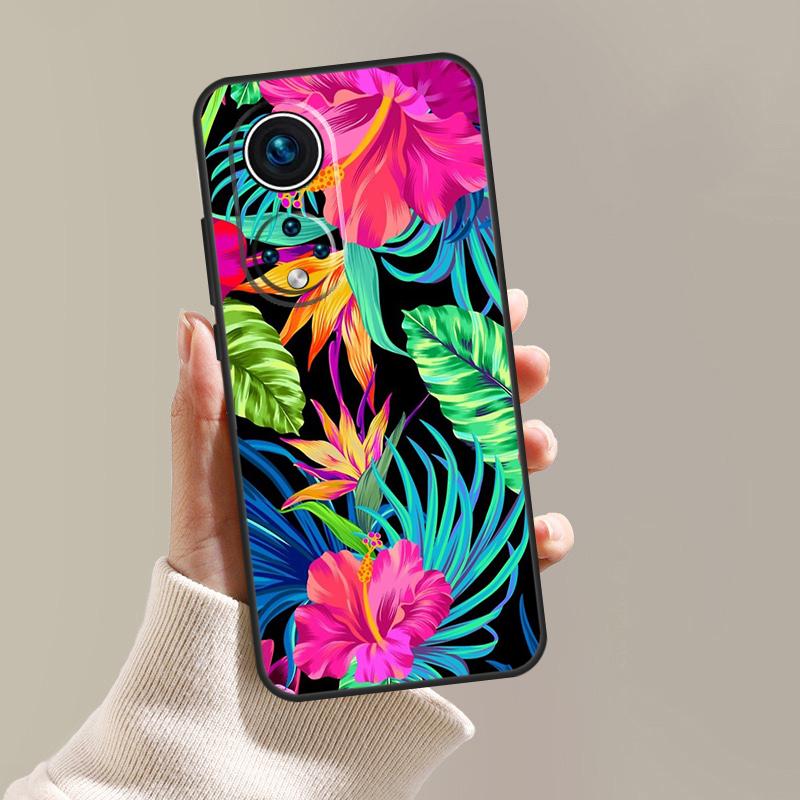 

Tropical Flowers Case For Honor 90 Lite 70 50 X9a X8a X7a X6a X7 X8 X9 9X 8X Magic 5 Pro Magic 5 Lite Cover Honor 90 Lite