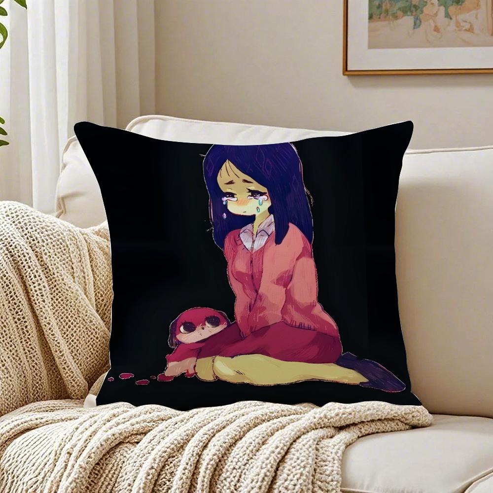 Dark Anime PParanoia Agent Cushion Cover Linen Pillowcase Soft  for Sofa Bed Home Room Decor