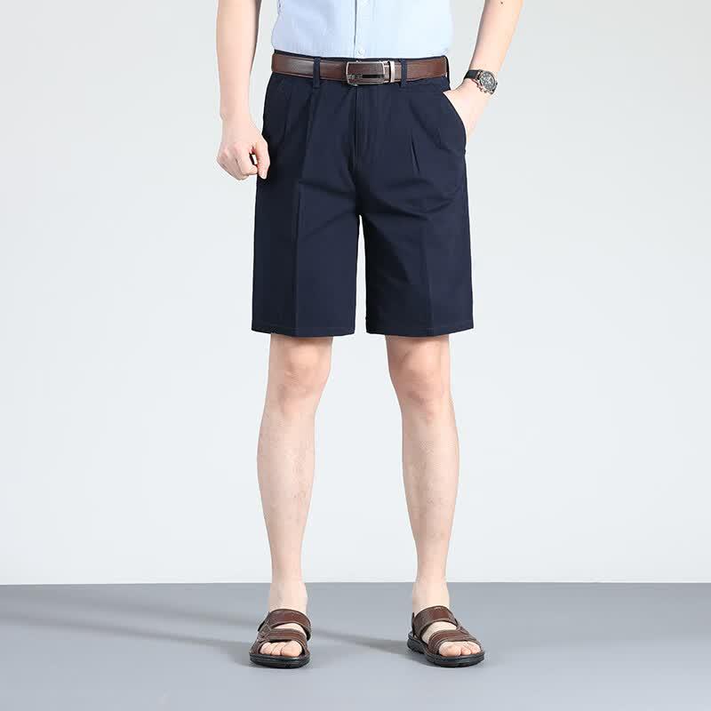 

Firstview Men s Summer Cotton Double Pleat 5-Point Shorts FX1062 38