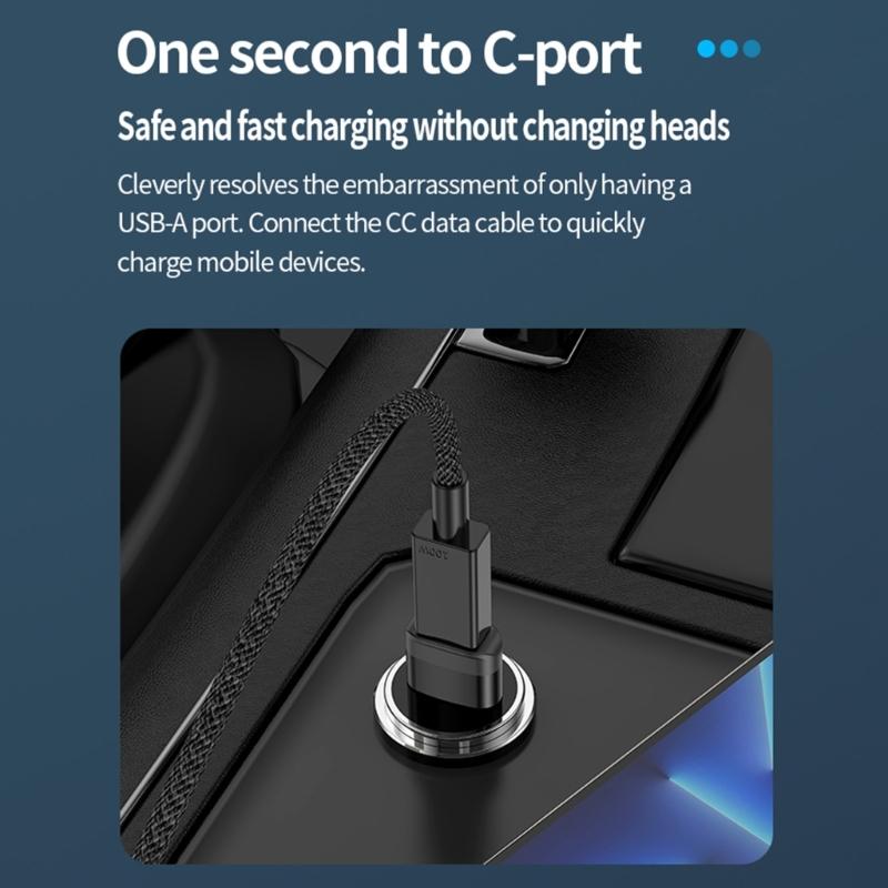 Type C Female to USB3.0 Male Adapter USB A to C Adapter Supports 10Gbps Data Speed Quick Charging for Phones Tablets