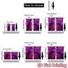 2D Flat Printing,2pcs Floral Birds in Twilight Modern Curtain Fabric Durable 100% Polyester Fabric Curta Decorations Inside