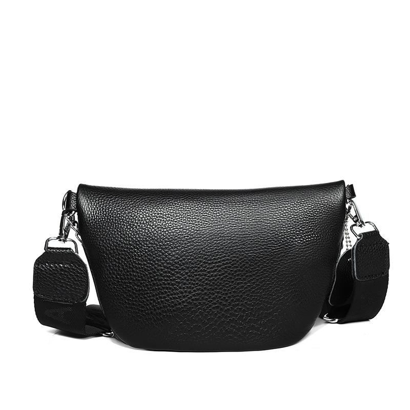 Luxury Genuine Leather Women Fanny Waist Bag Female Crossbody Bags Fashion Cowhide Shoulder Bags Handbag Multi-Purpose Chest Bag