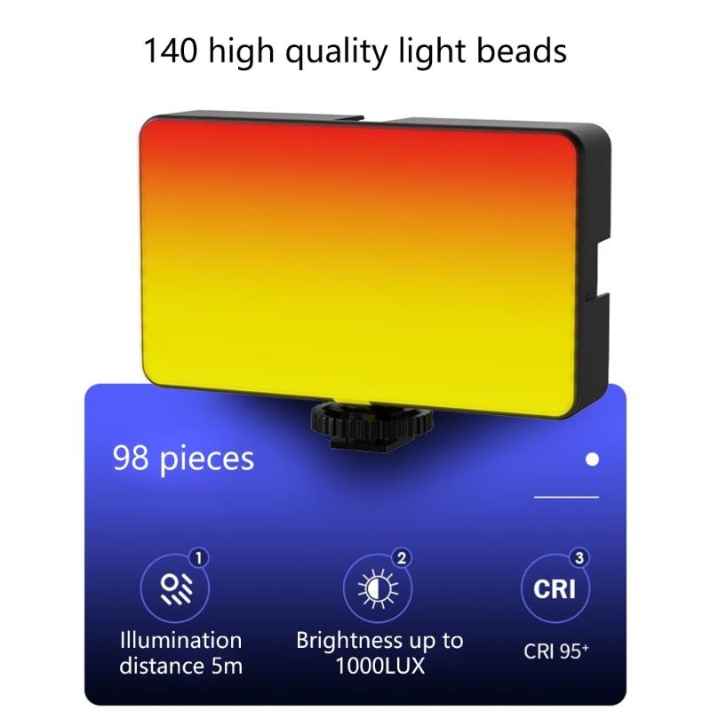 Rechargeable LED Video Light 10W Power with Adjustable Color Temperature for Studio and Outdoor Photo