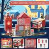 Magnetic Building Blocks Firefighting Theme Magnet Tiles with Fire Truck & Station Kids Montessori STEM Educational Sensory Toys