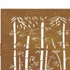 Garden Gate 85 X 75 Cm Corten Steel Bamboo Design
