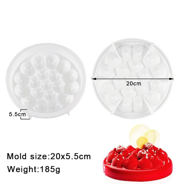 27 Style Silicone Cake Molds Pastry Bakeware Set Non-Stick Mousse Mould Party Dessert Baking Tools Decorating Pan Kitchen Tools Silicone Cupcake Bakin