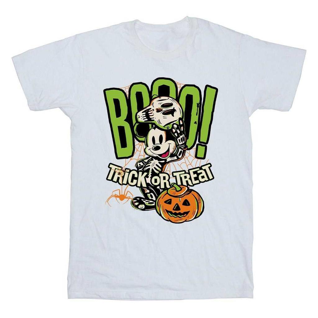Disney Boys Boo Trick Or Treat Mickey Mouse Cotton T-Shirt