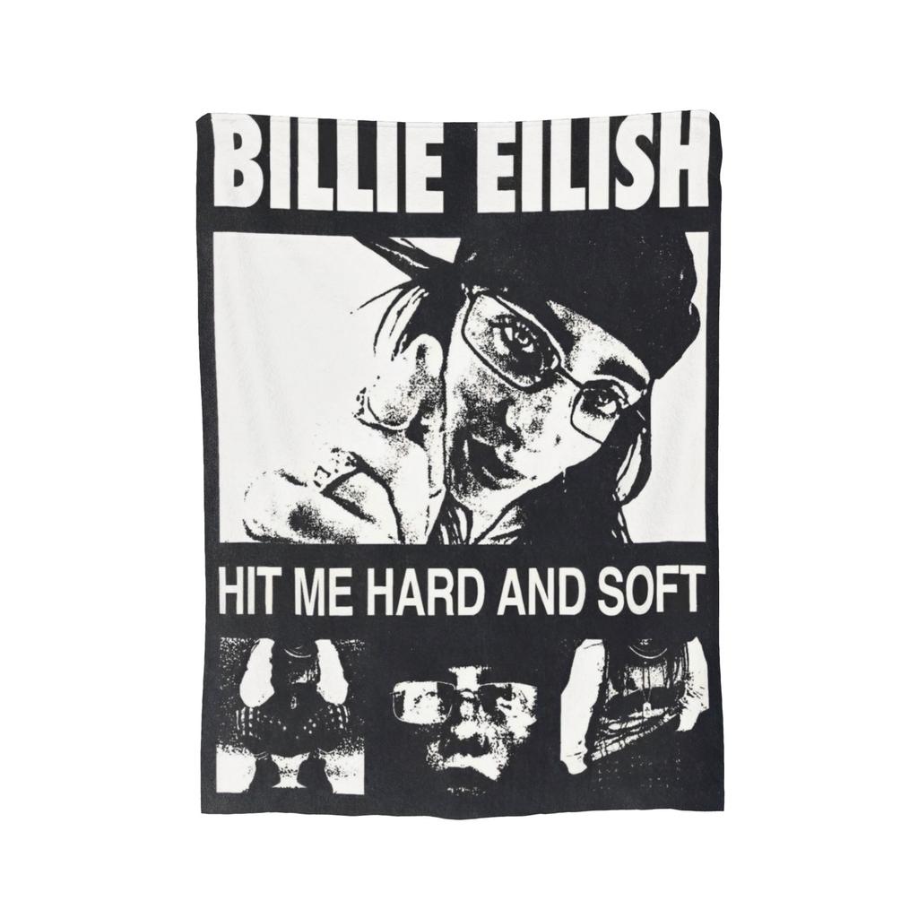 Berühmte Sängerin B-Billie-Girl E-eilish Fleece-Kuscheldecke Decke für Sofa Couch Leichte Bettwäsche Überwürfe,