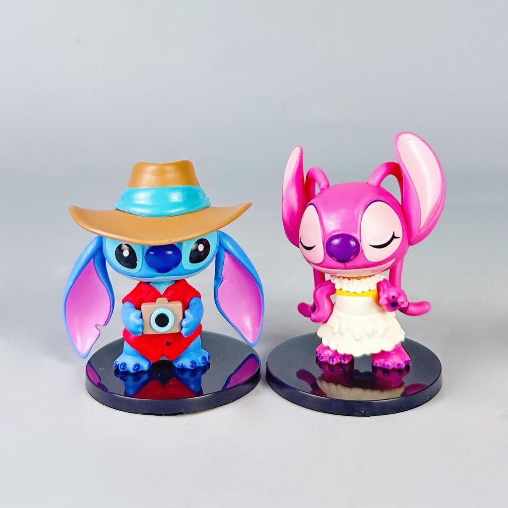 Stitch Pvc Figurine Collectible Toy With Assembly For Couple Gift